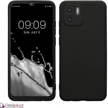 Silikoninis ploniausias dėklas - juodas (Xiaomi Redmi A1/A2)